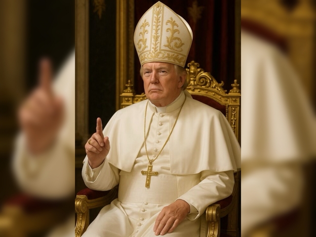 Трамп Папа катары түшкөн сүрөтүн жарыялады